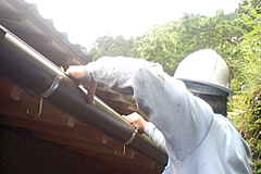 雨どいの施工の流れ